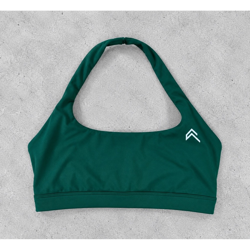 Oner Active EasyLift Halter Bralette Racing Green Workout Gym Fit Activewear L